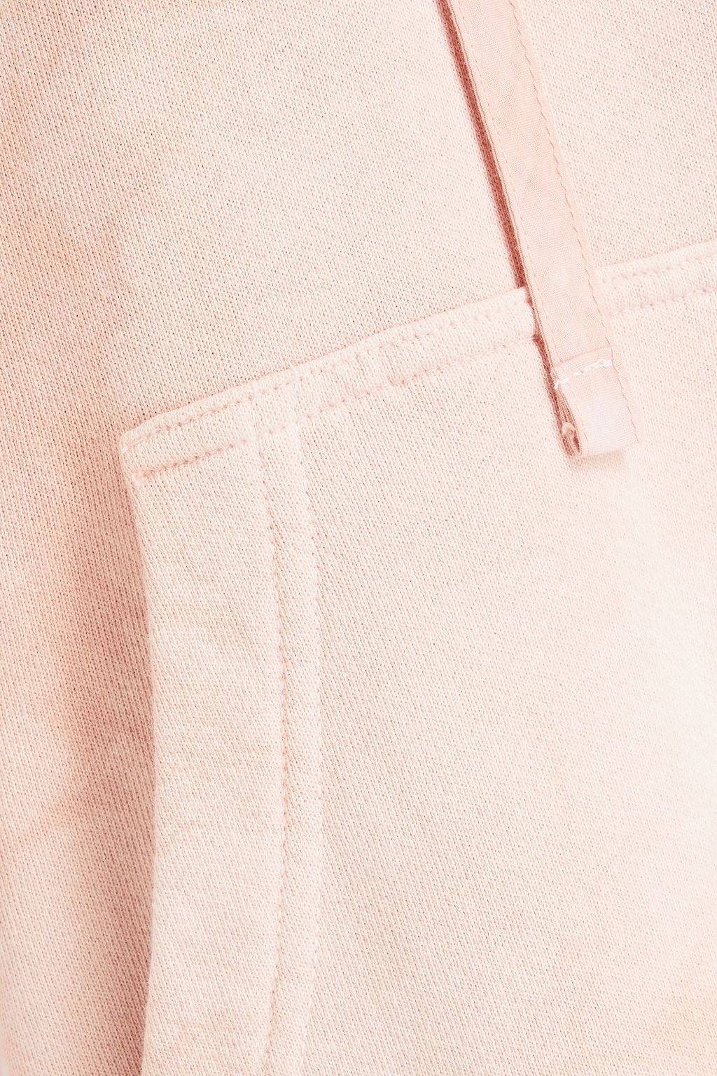RAQUEL ALLEGRA Tie-dyed French cotton-terry hooded poncho