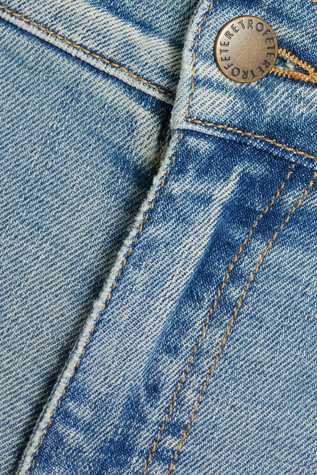 RETROFÊTE بنطلون جينز بقصة مدببة وخصر مرتفع