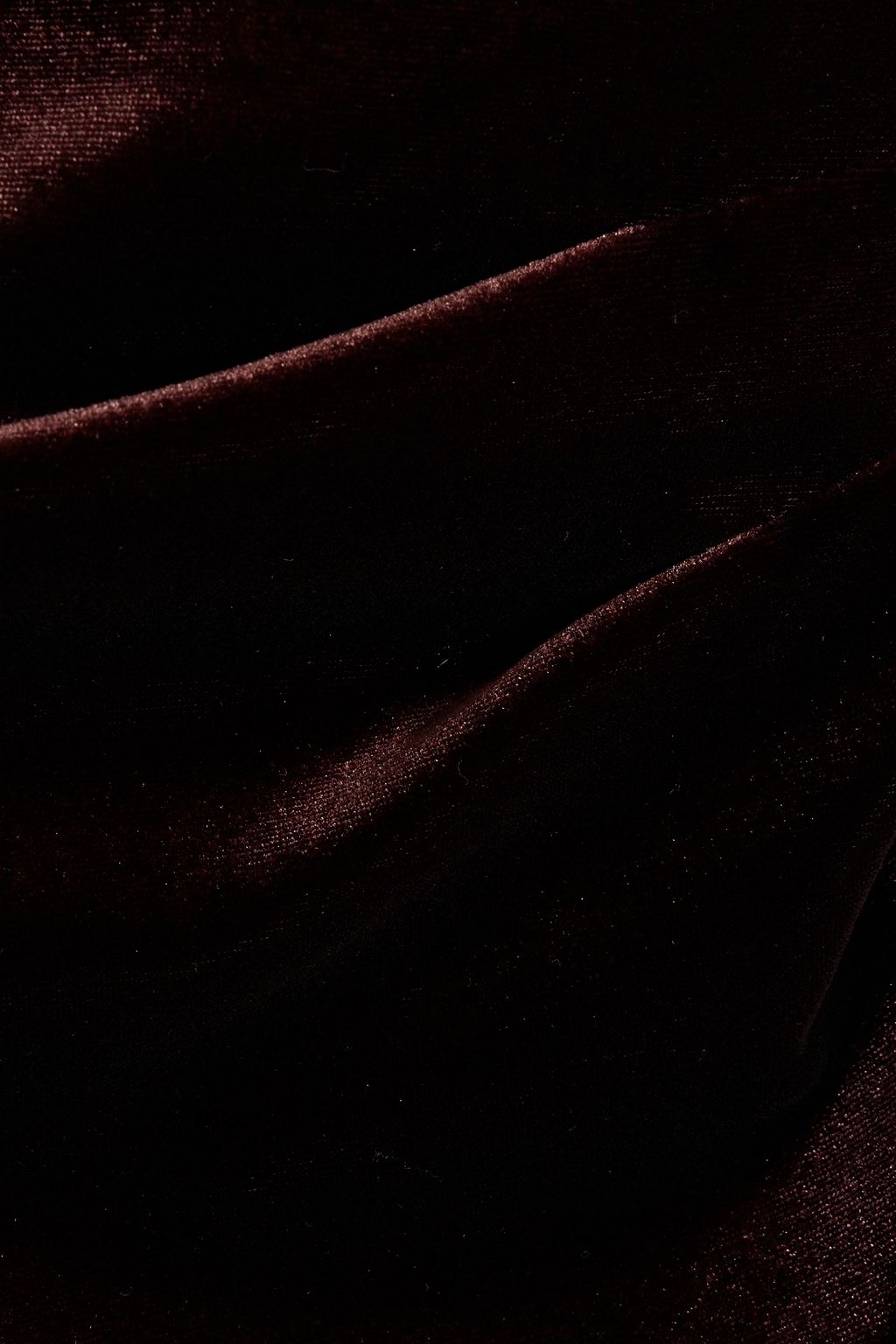 DKNY Wrap-effect crepon-paneled velvet mini dress