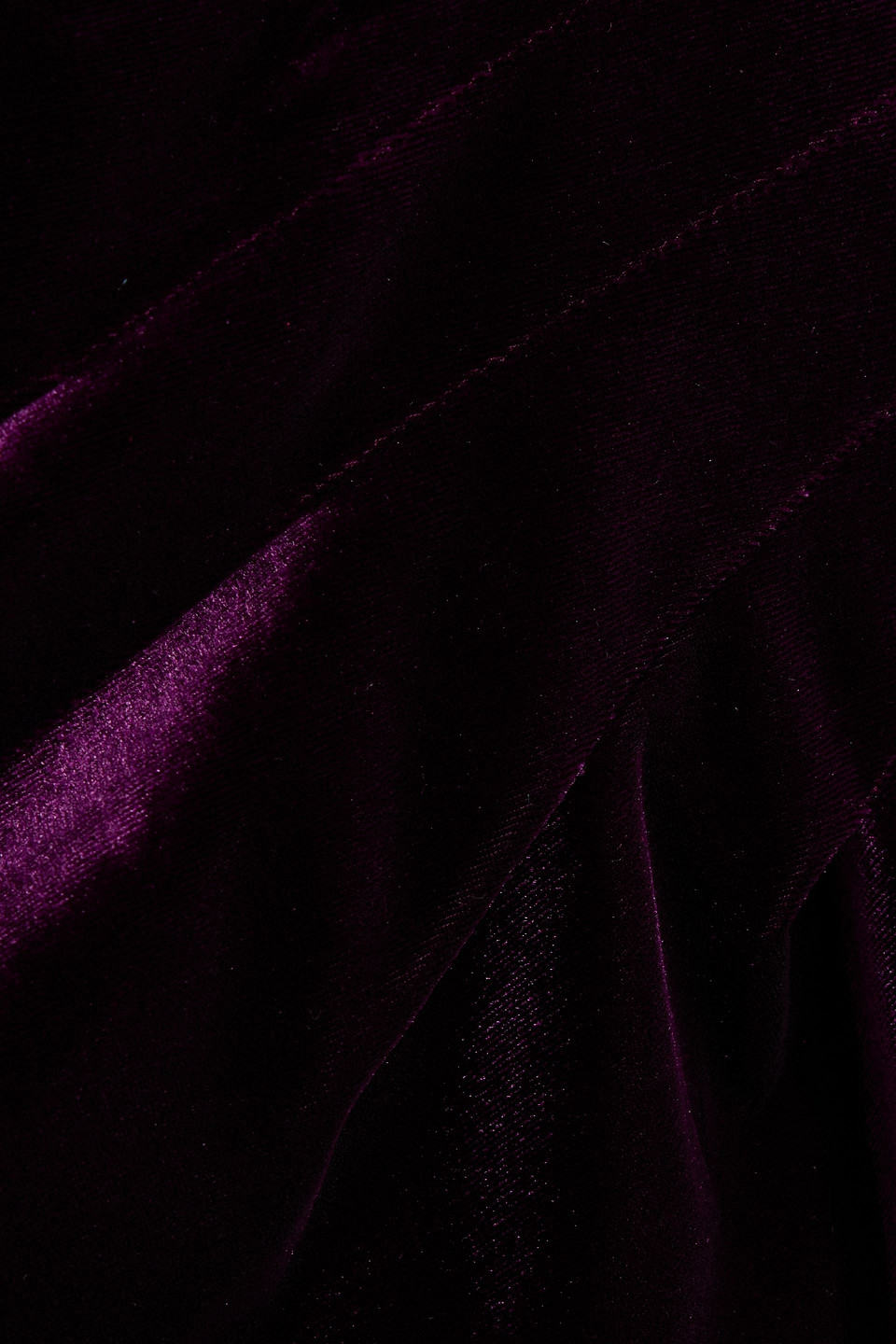 DKNY Sleepwear Wrap-effect pleated velvet dress | Smart Closet