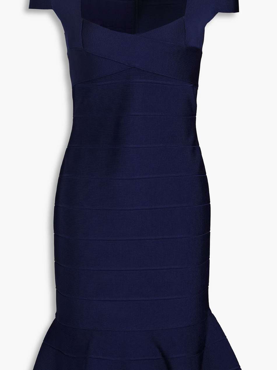 fluted bandage dress