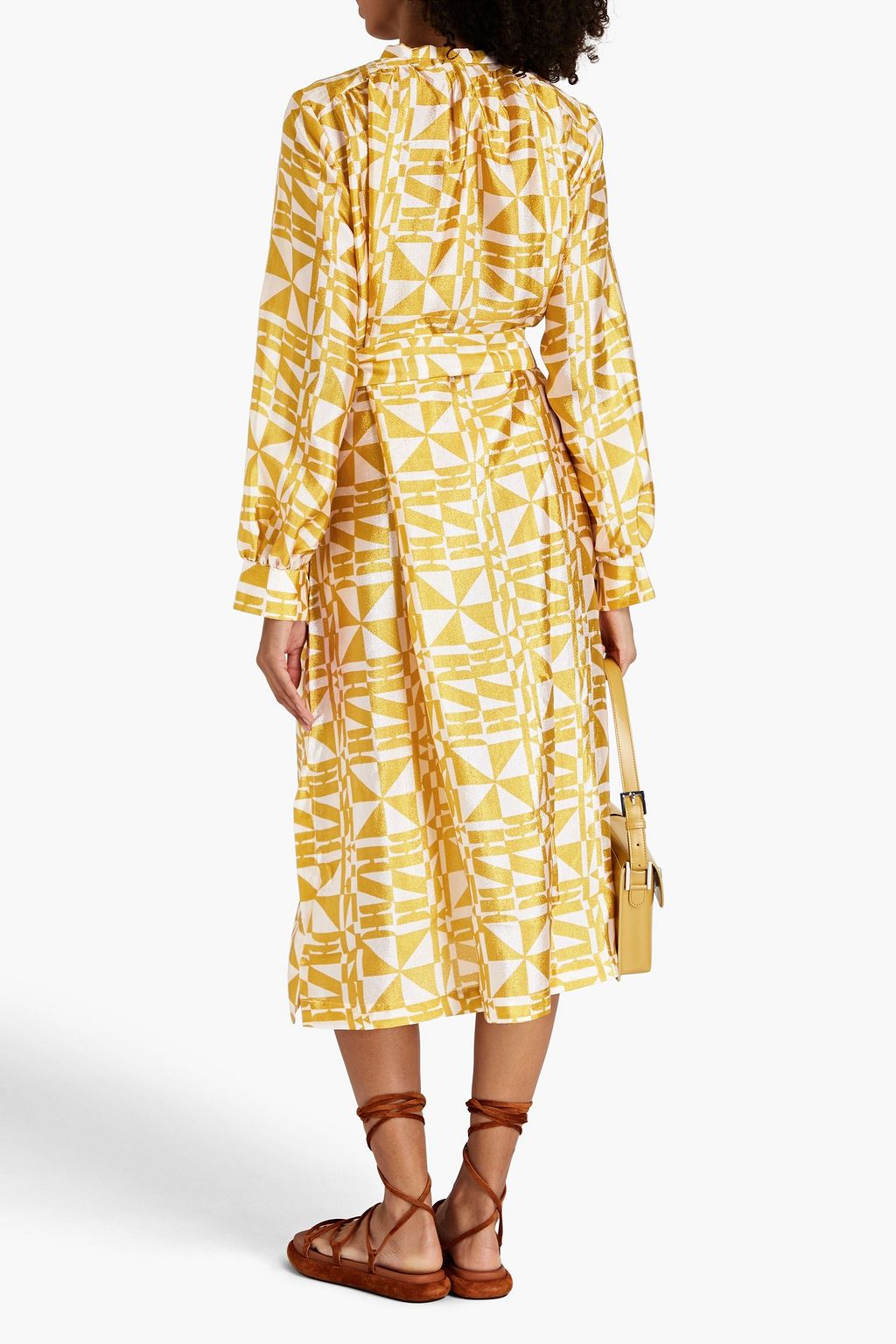 BAUM UND PFERDGARTEN Aradin printed taffeta midi dress