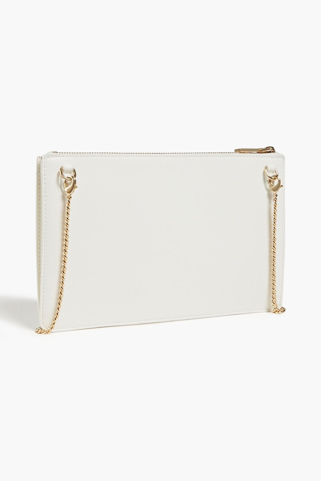 LOVE MOSCHINO Embellished faux textured-leather shoulder bag