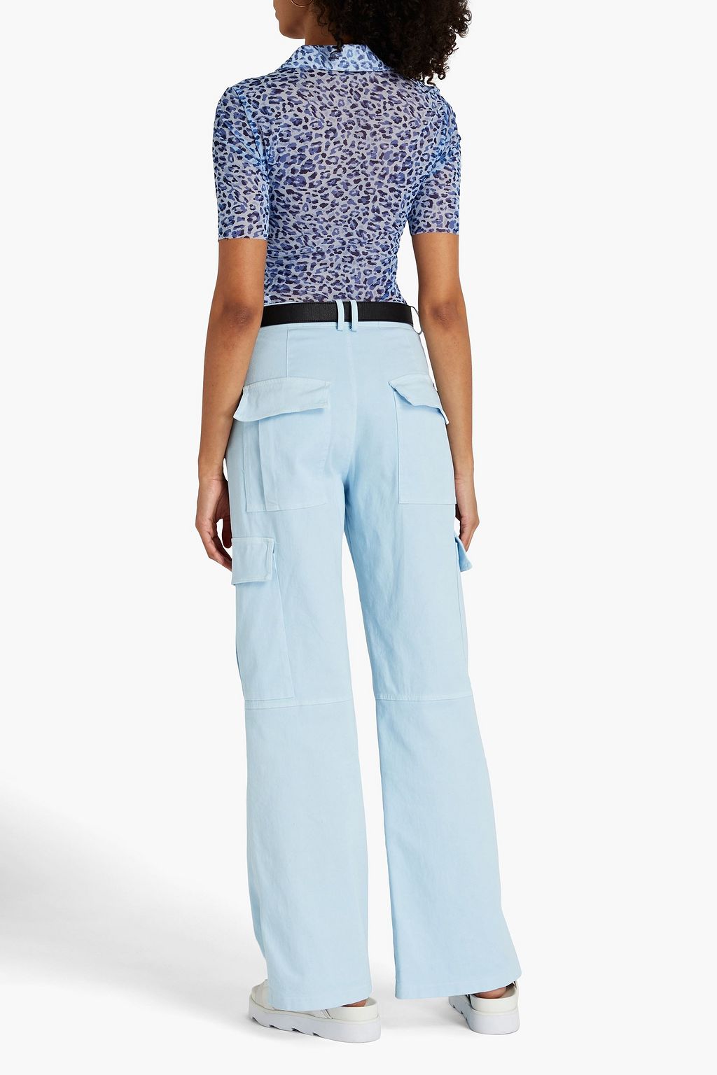 BAUM UND PFERDGARTEN Janita printed stretch-mesh polo shirt