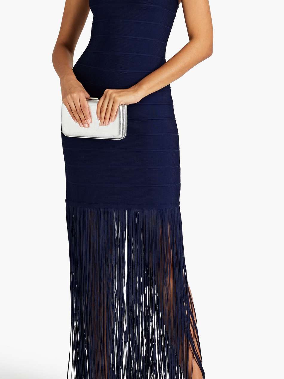 fringed bandage gown