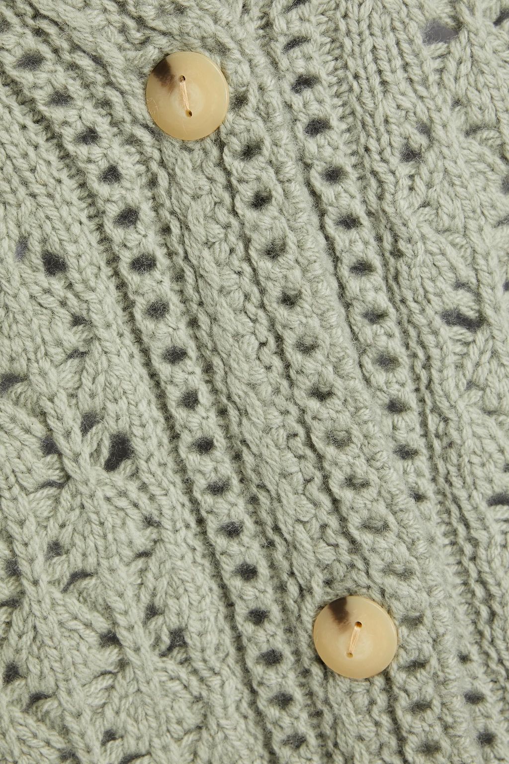 VINCE. Crochet-knit wool and cashmere-blend cardigan