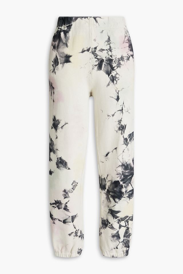 Everyday Tracker tie-dyed cotton-fleece track pants