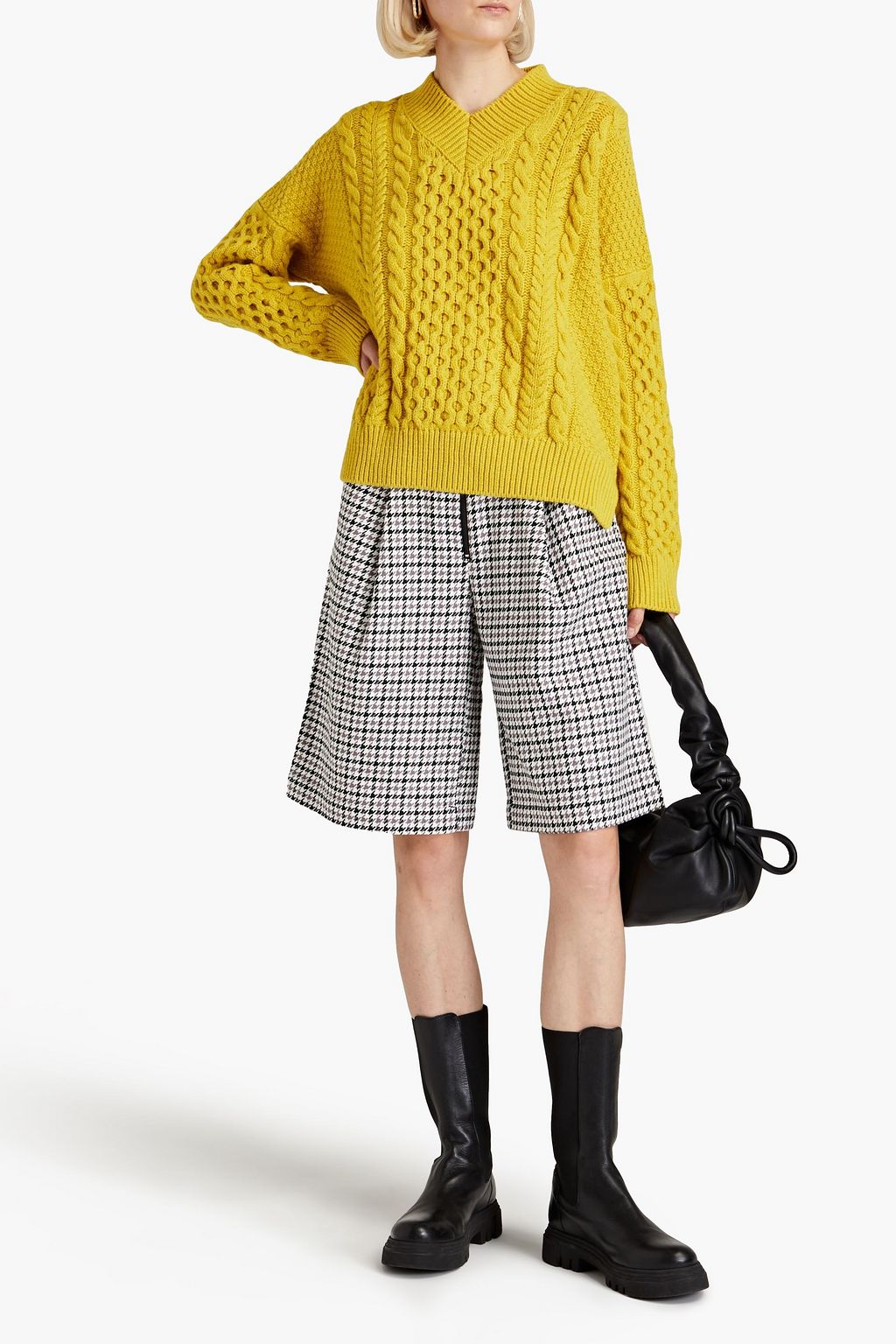 &DAUGHTER Cable-knit wool sweater