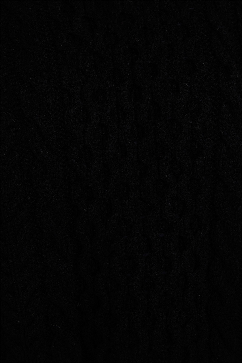 Shop And-daughter Ina Cable-knit Wool Sweater In Black