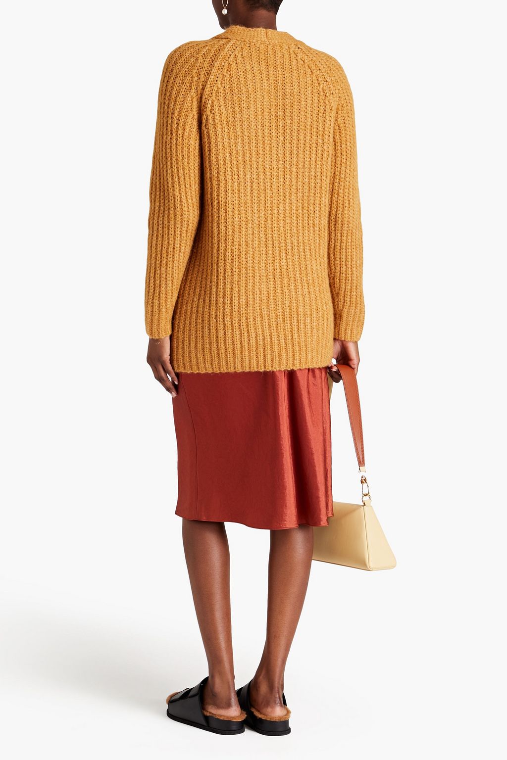 VINCE. Ribbed alpaca-blend cardigan
