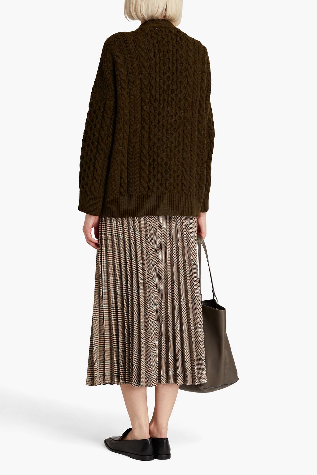 &DAUGHTER Lena cable-knit wool cardigan