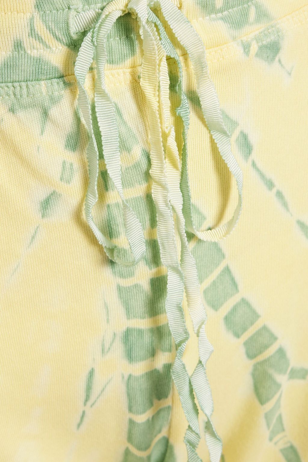 RAQUEL ALLEGRA Tie-dyed cotton-jersey track pants