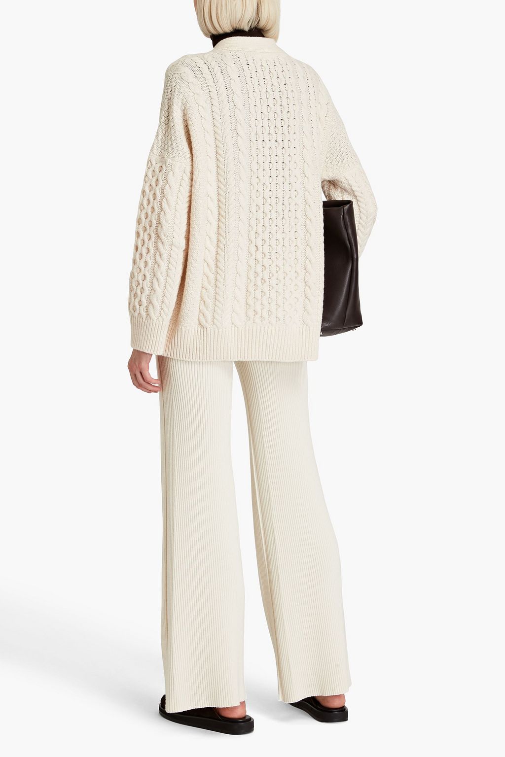 &DAUGHTER Lena cable-knit wool cardigan