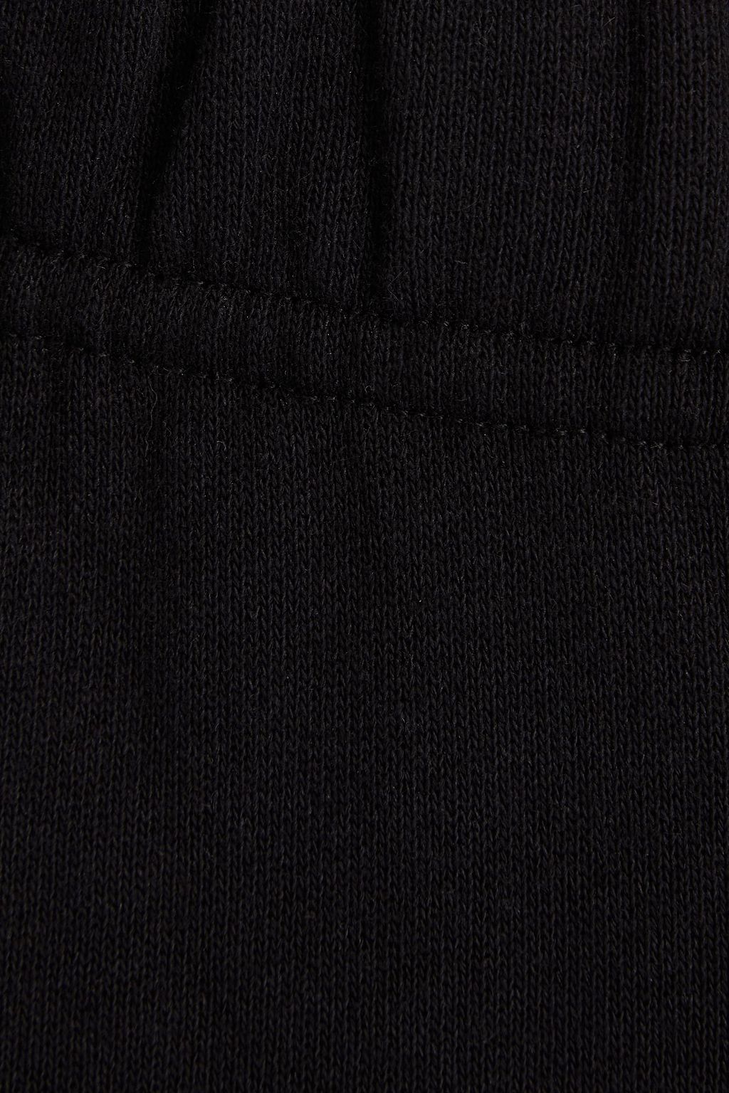 MAISIE WILEN Cropped Track Pants aus Baumwollfleece mit Print
