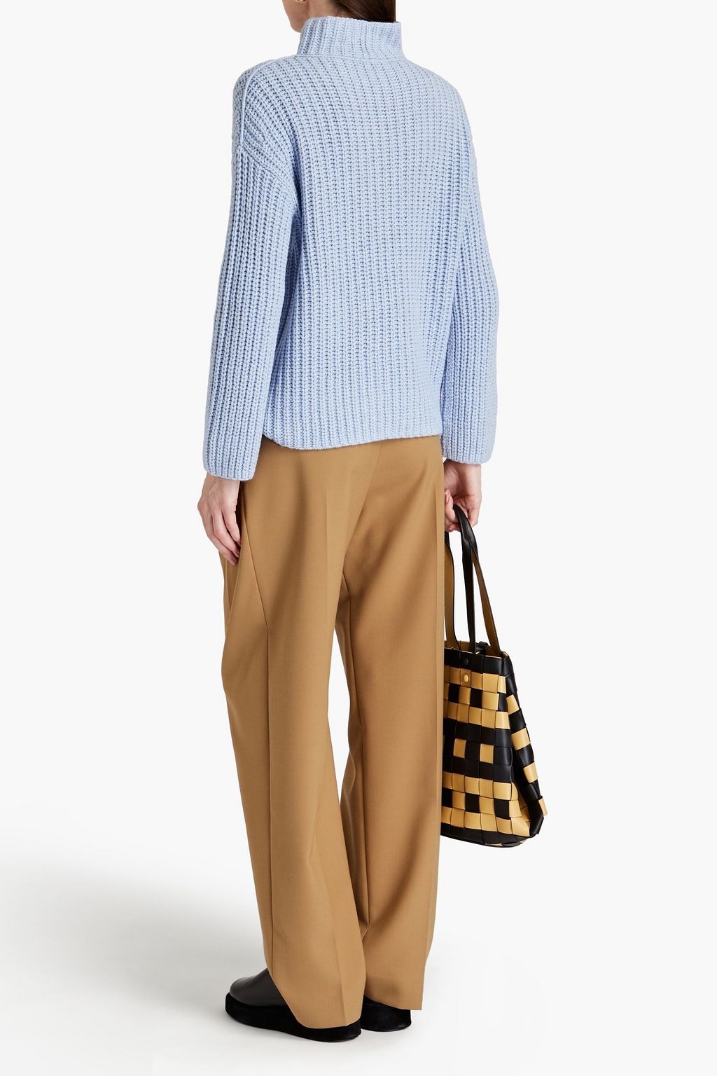 VINCE. Lofty ribbed-knit turtleneck sweater
