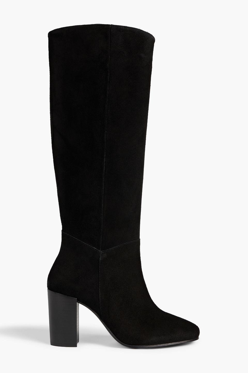 Iris & Ink Suede Knee Boots In Black