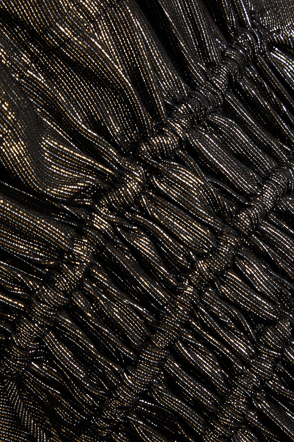 A.L.C. Suri gathered metallic silk-blend mini dress