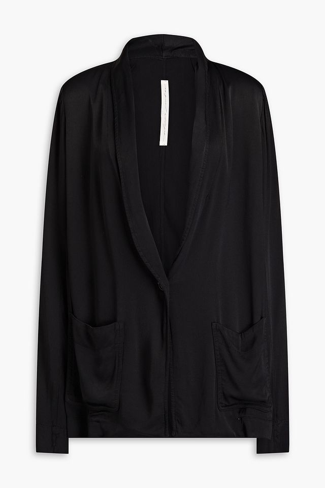 Satin-twill blazer