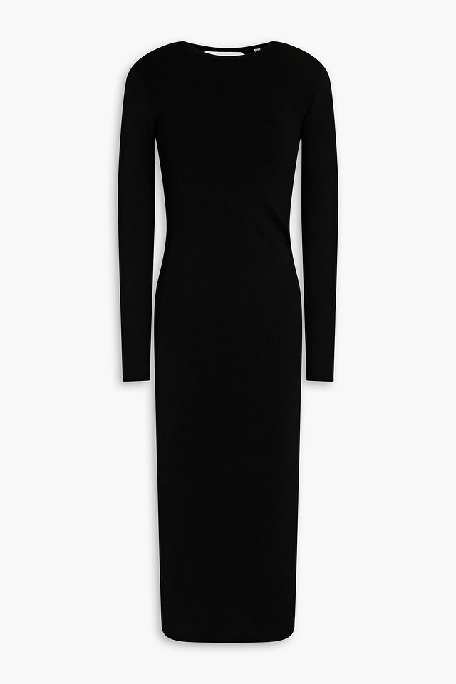 Conley cutout stretch-knit cotton-blend midi dress