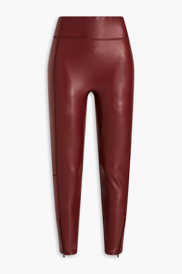 Emile cropped faux leather leggings