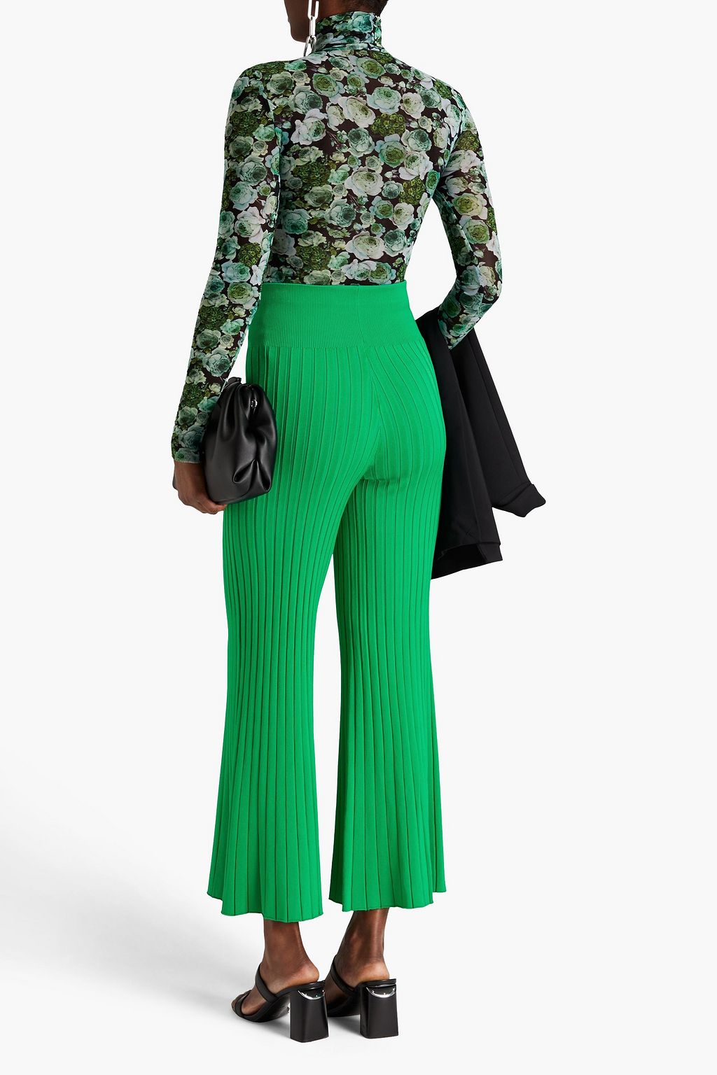 A.L.C. Astrid ribbed-knit flared pants