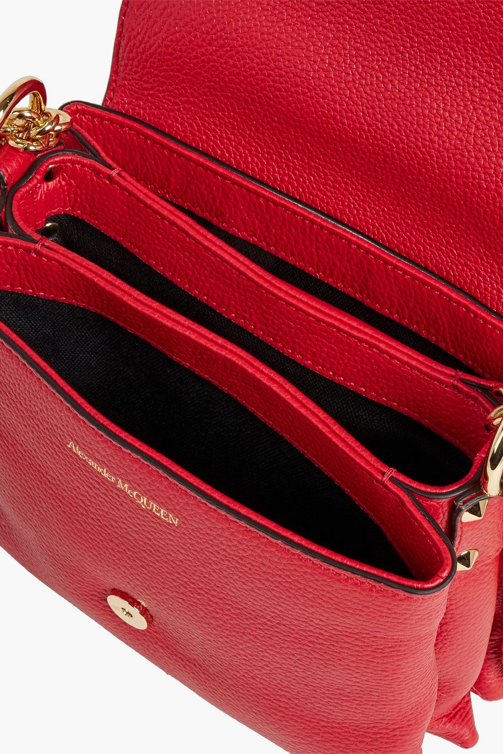 ALEXANDER MCQUEEN Skull pebbled-leather shoulder bag