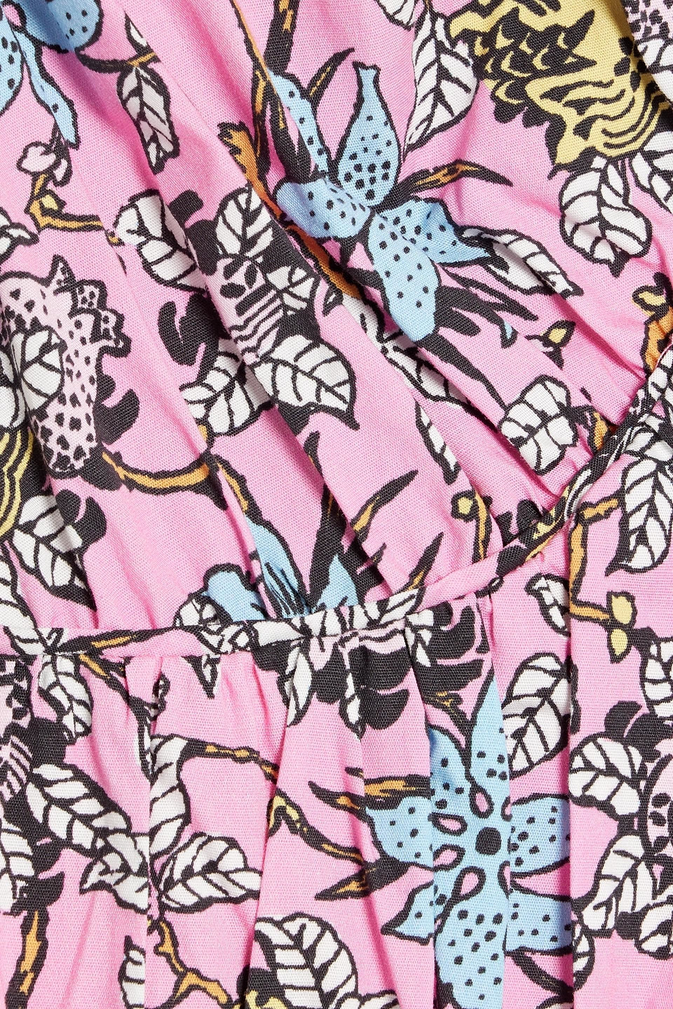 Derek Lam 10 Crosby Greta Ruffled Floral-print Cotton-blend Poplin Midi Dress In Pink