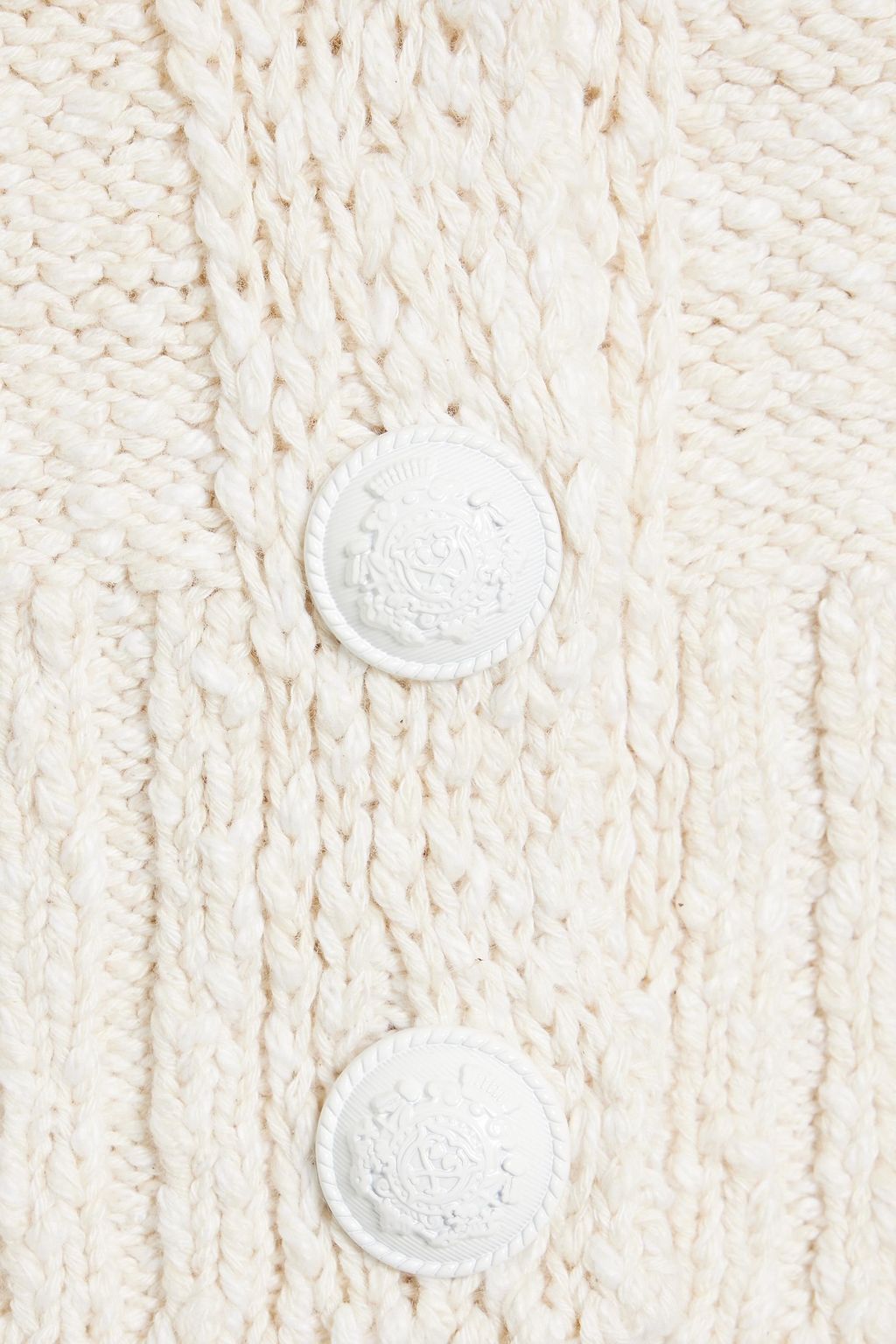 DEREK LAM 10 CROSBY McKinley layered bouclé-knit and cotton-blend poplin top