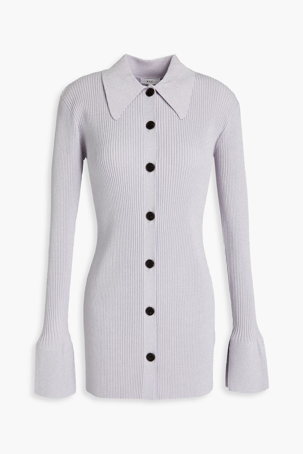 A.L.C. Eleanor metallic ribbedknit cardigan THE
