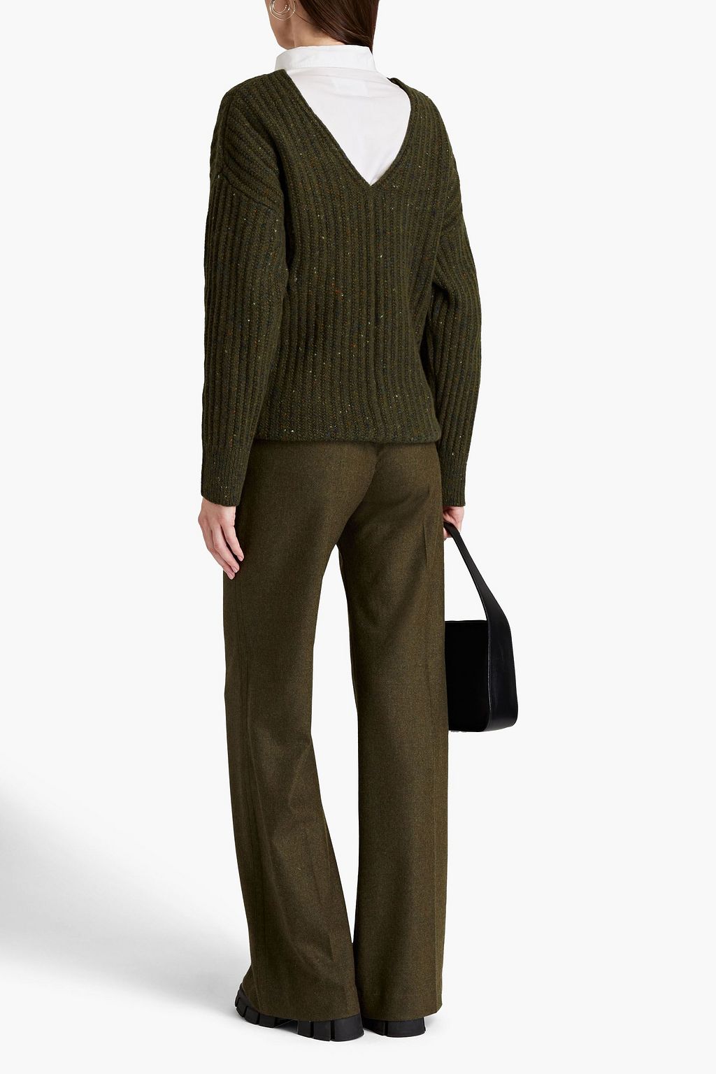 A.L.C. Pauline Donegal ribbed wool-blend sweater