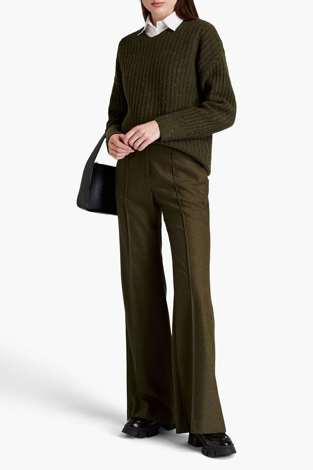 A.L.C. Pauline Donegal ribbed wool-blend sweater