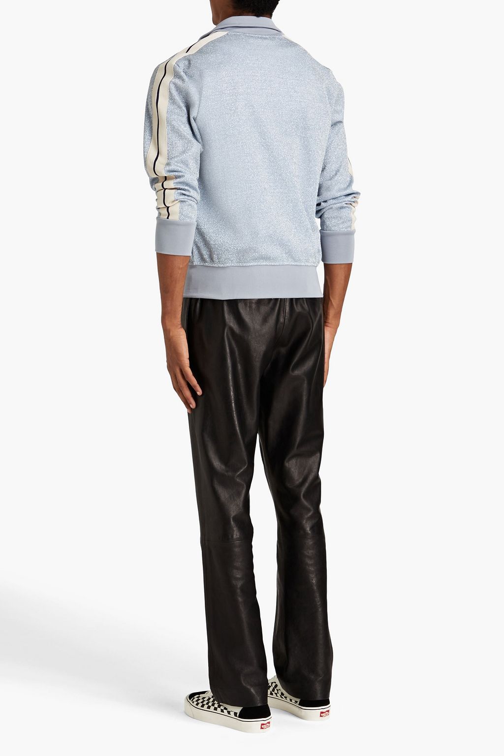 PALM ANGELS Trainingsjacke aus Stretch-Strick mit Metallic-Effekt