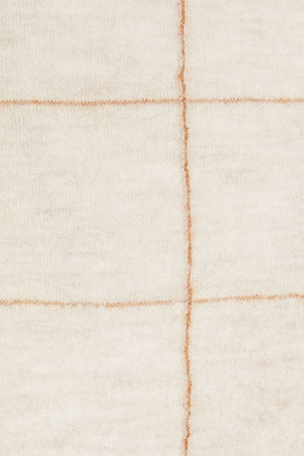 VINCE. Checked cashmere turtleneck sweater