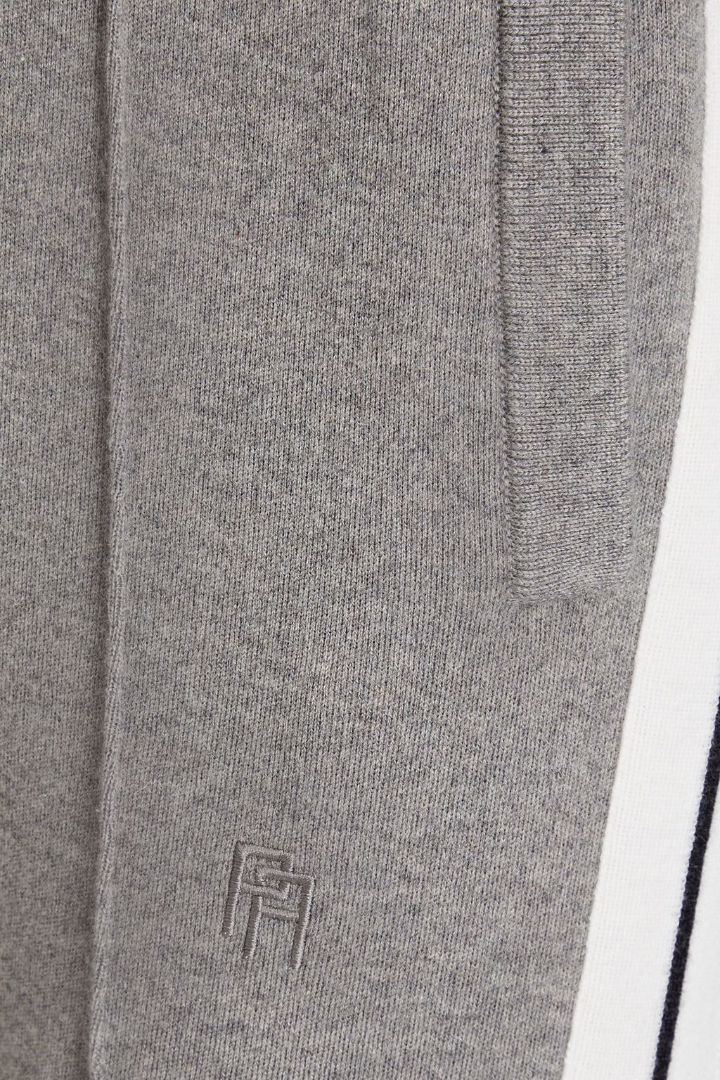 PALM ANGELS Striped cashmere track pants