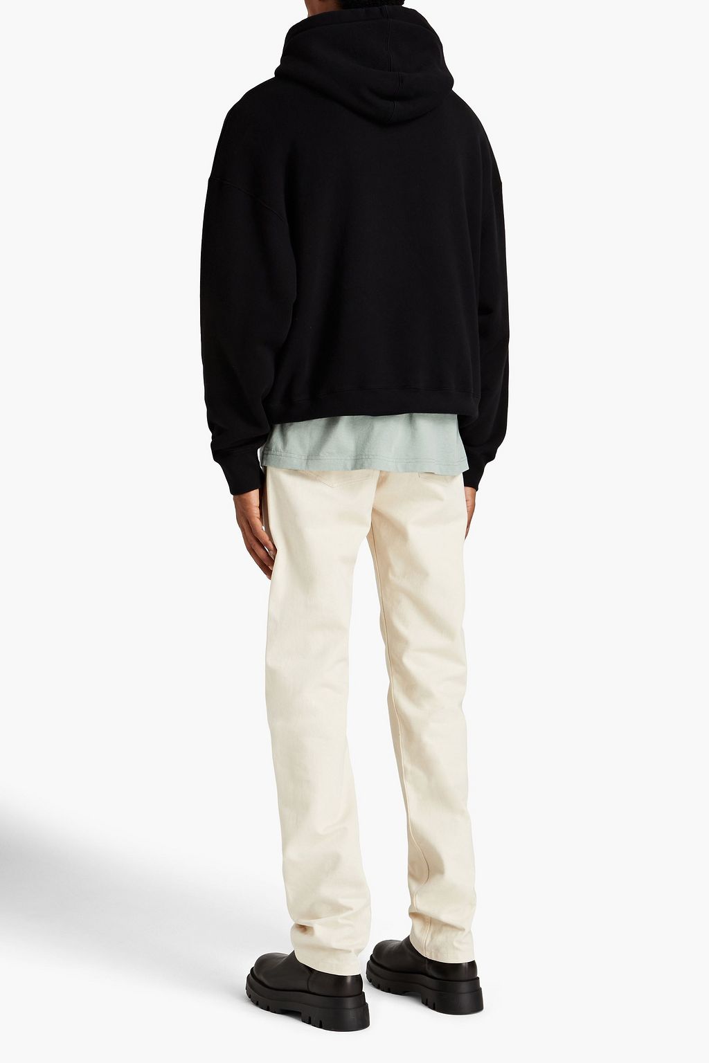 PALM ANGELS Oversized embroidered French cotton-terry hoodie