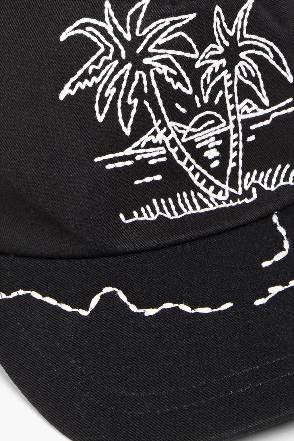 PALM ANGELS Embroidered twill baseball cap THE