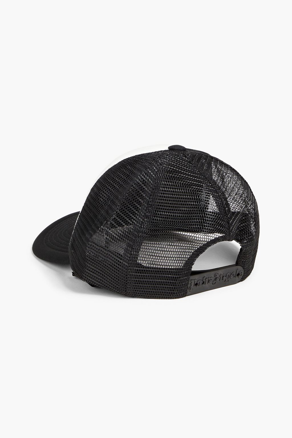 PALM ANGELS Appliquéd twill and mesh baseball cap