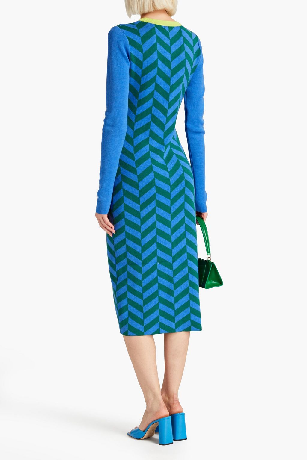 RHODE Regina jacquard-knit midi dress | THE OUTNET