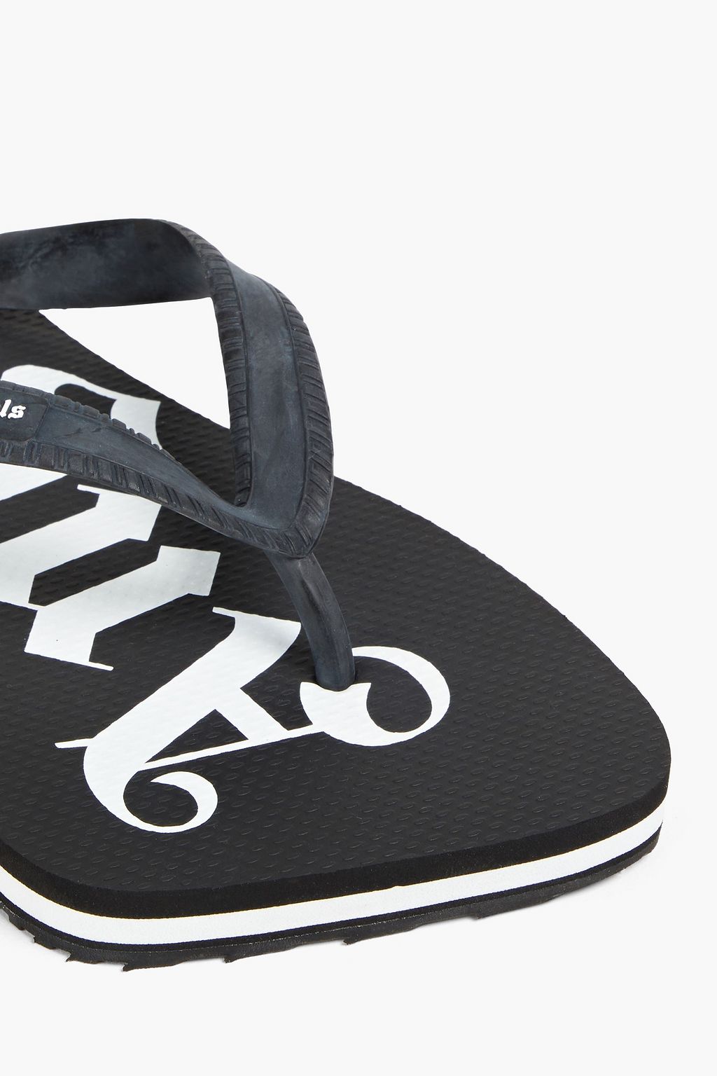 PALM ANGELS Printed rubber flip flops