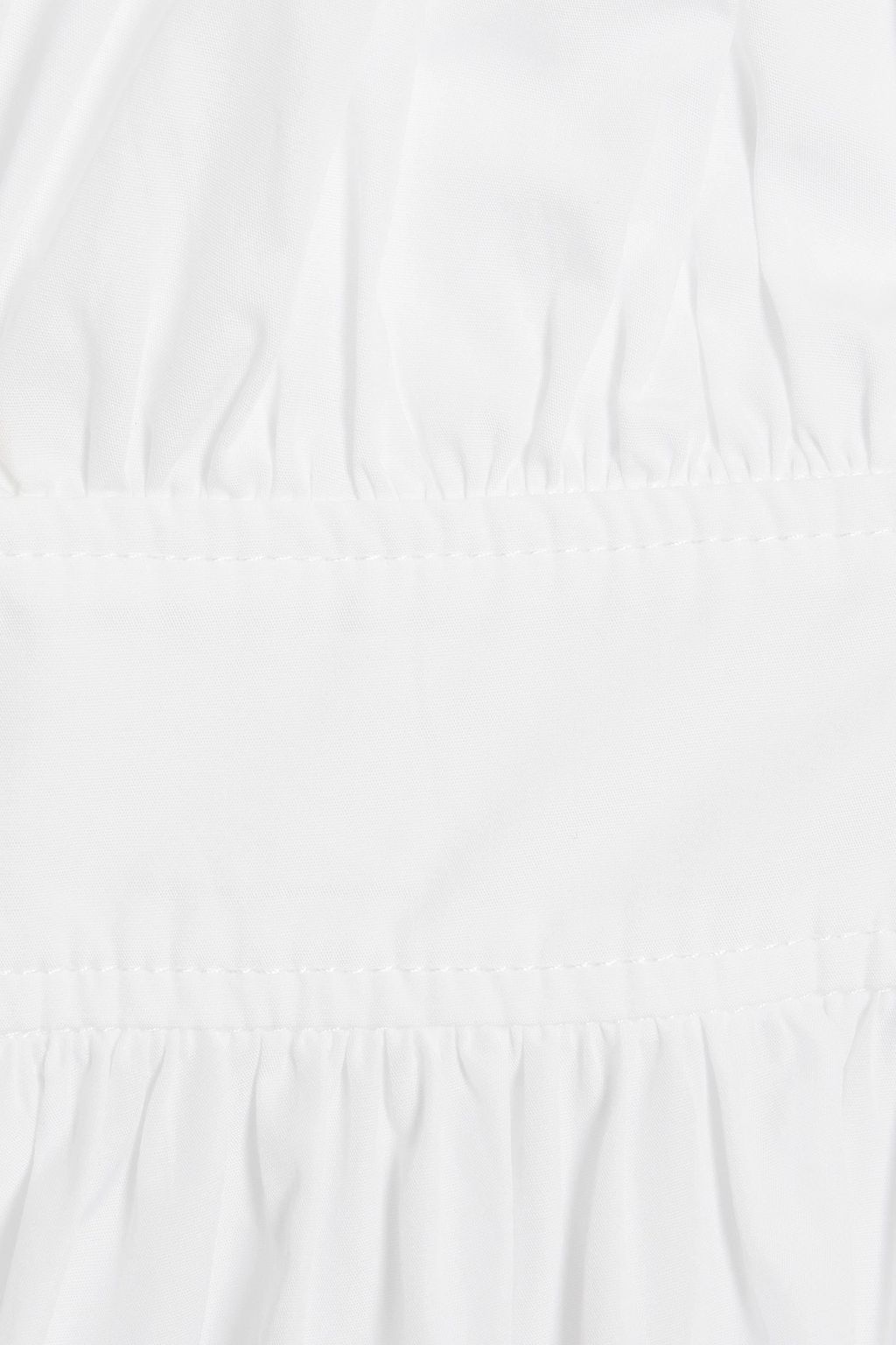 DEREK LAM 10 CROSBY Celeste wrap-effect gathered cotton-poplin dress