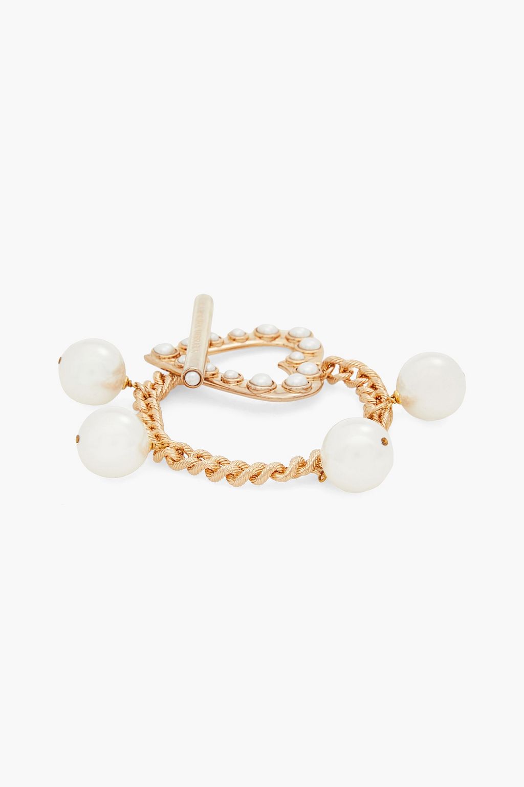 CAROLINA HERRERA Gold-tone beaded bracelet