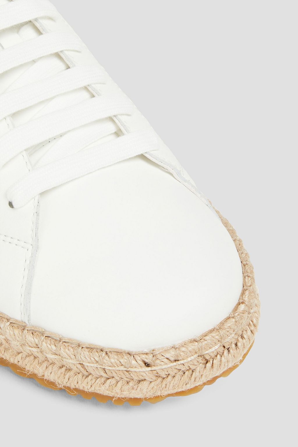PALM ANGELS Palm One perforated leather espadrille sneakers