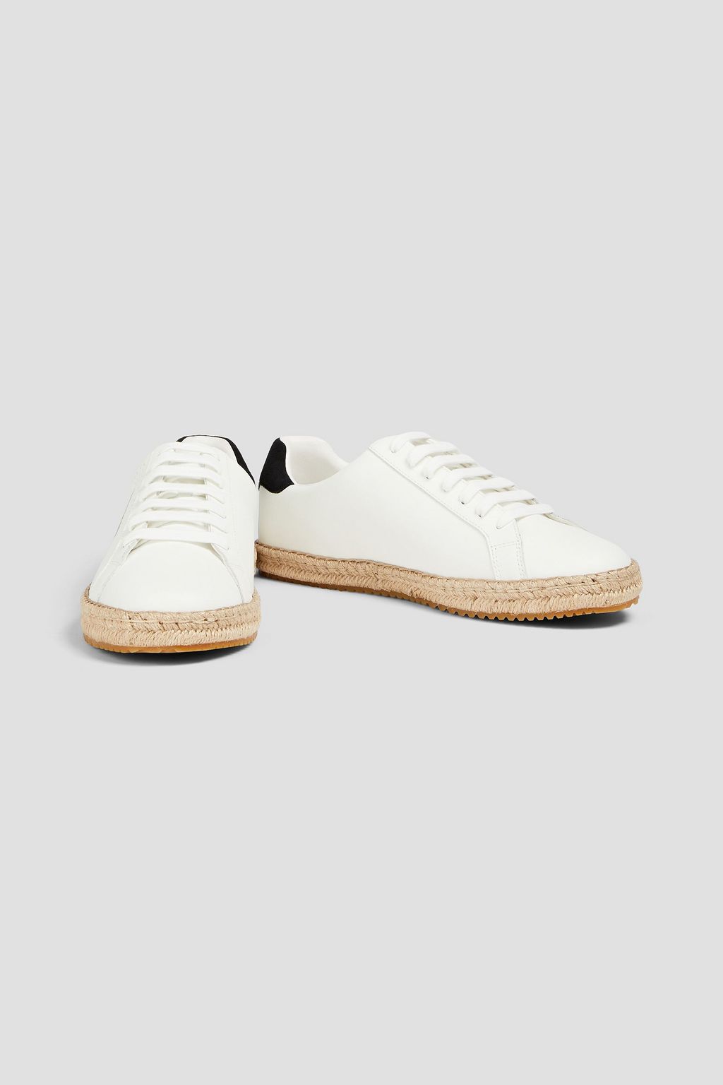 PALM ANGELS Palm One perforated leather espadrille sneakers