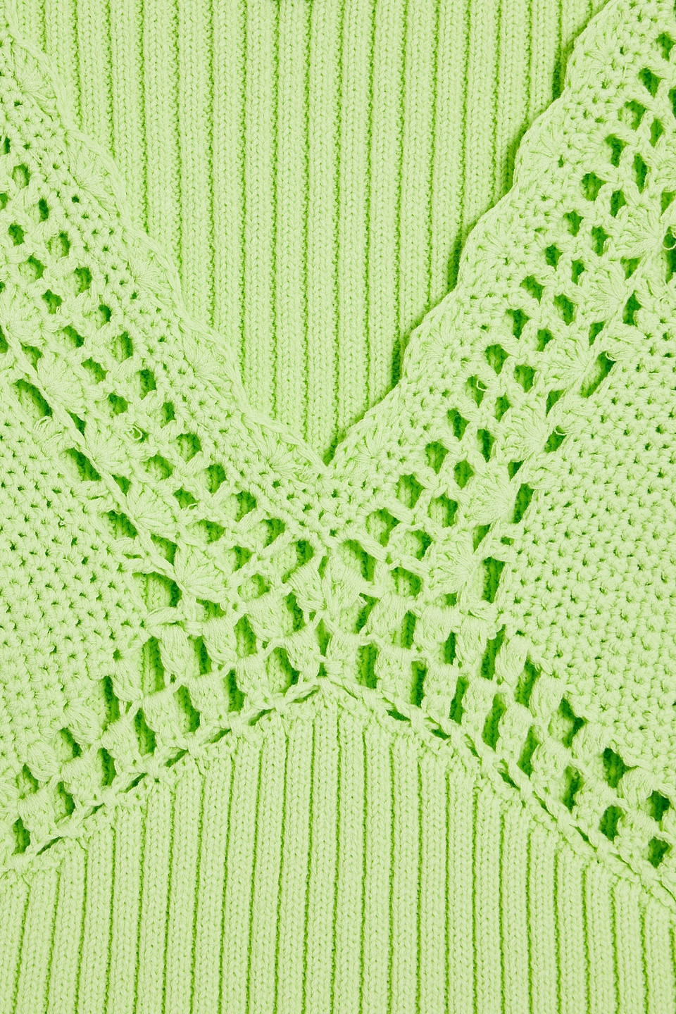 Derek Lam 10 Crosby Valencia Crocheted Cotton-blend Midi Dress In Light Green