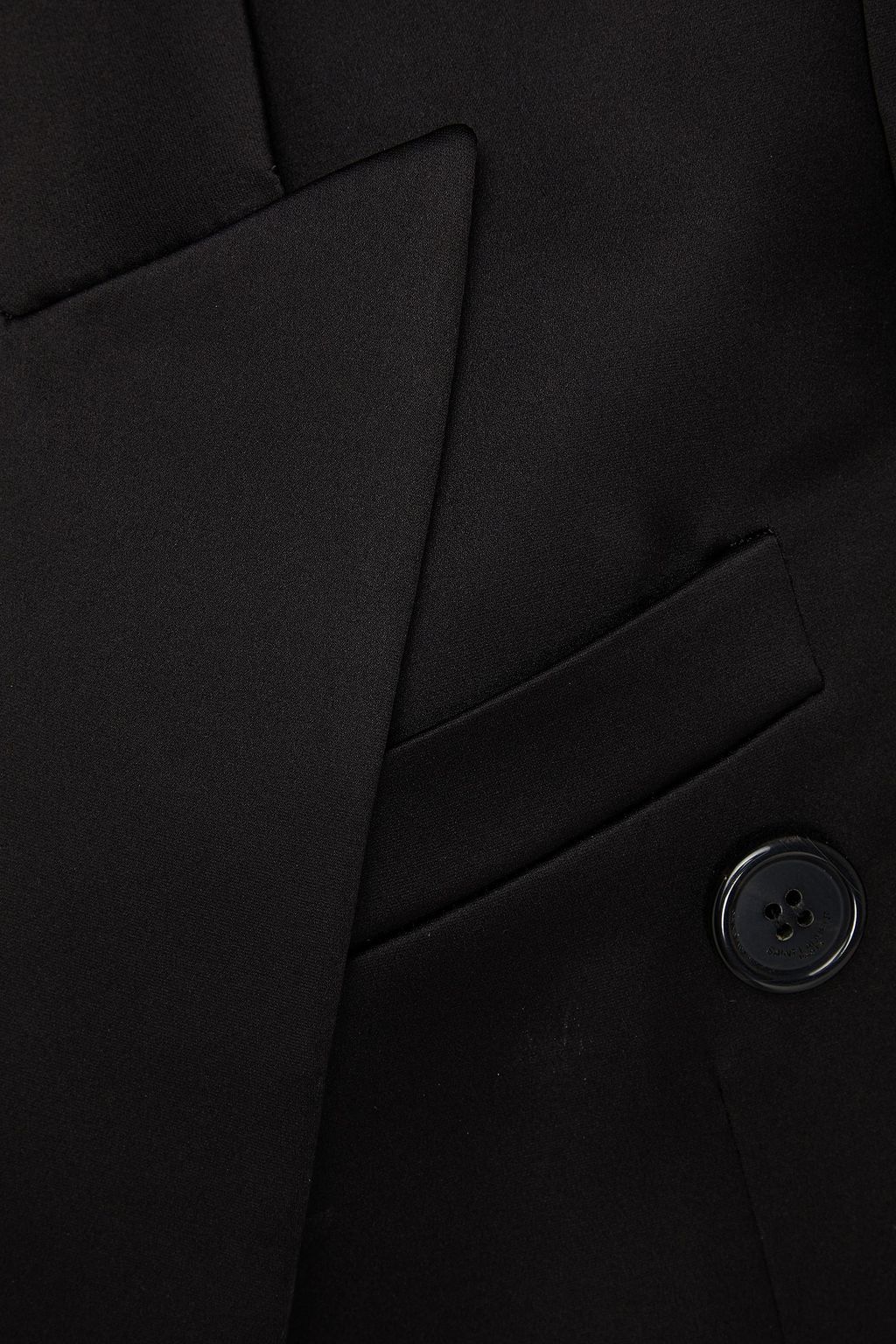 SAINT LAURENT Double-breasted satin blazer