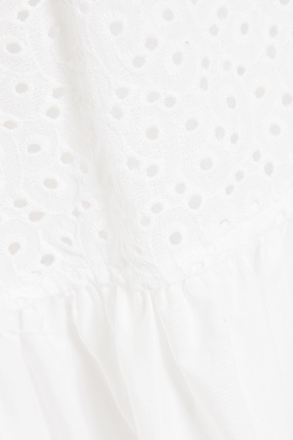 DEREK LAM 10 CROSBY Danna tiered broderie anglaise cotton-poplin midi skirt