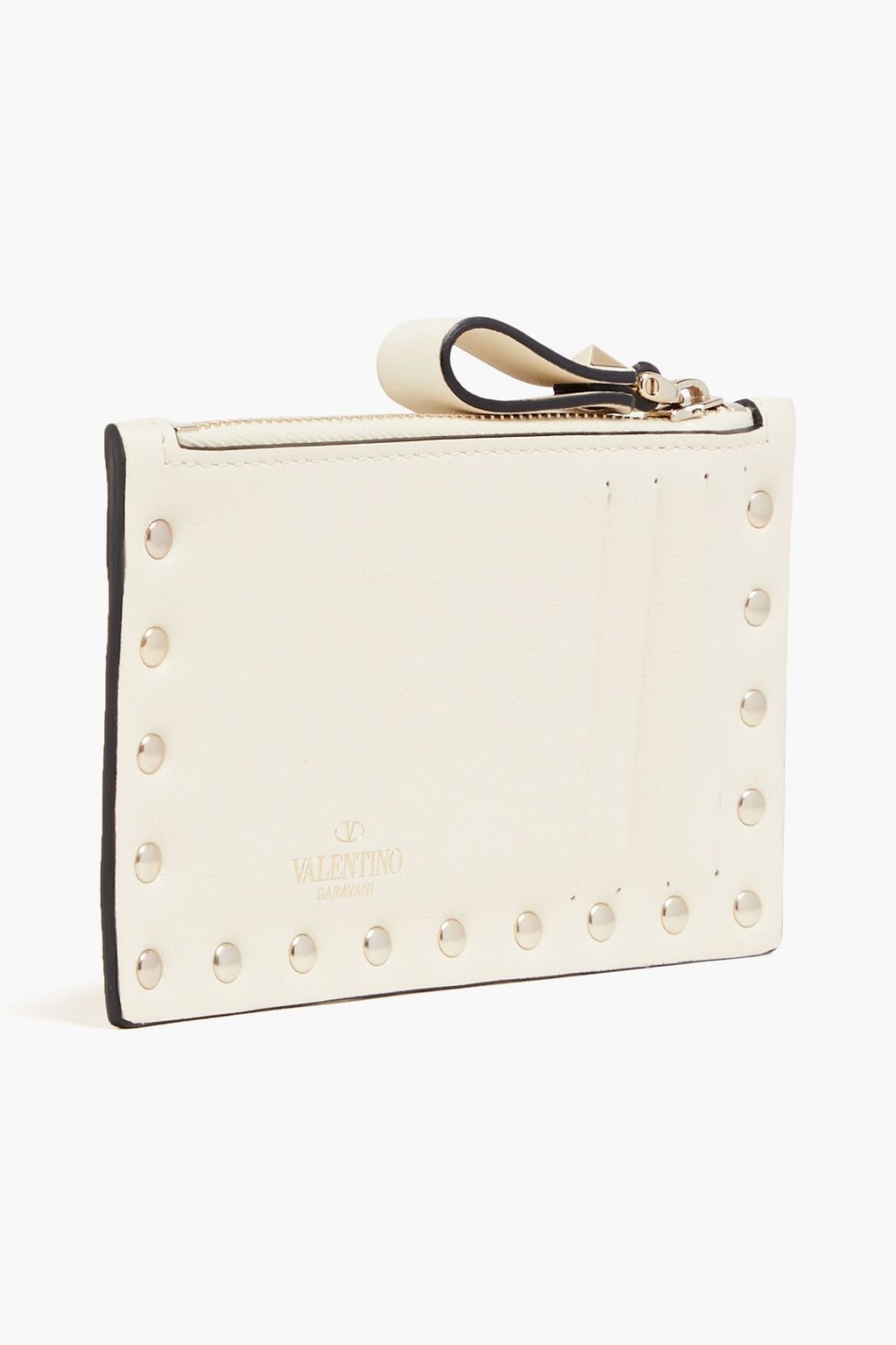 VALENTINO GARAVANI Rockstud leather cardholder