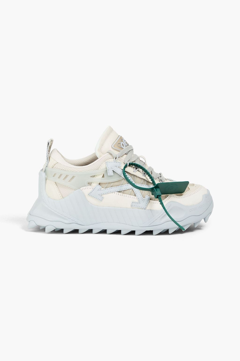 OFF-WHITE™ mesh and leather sneakers | Sale off | THE OUTNET