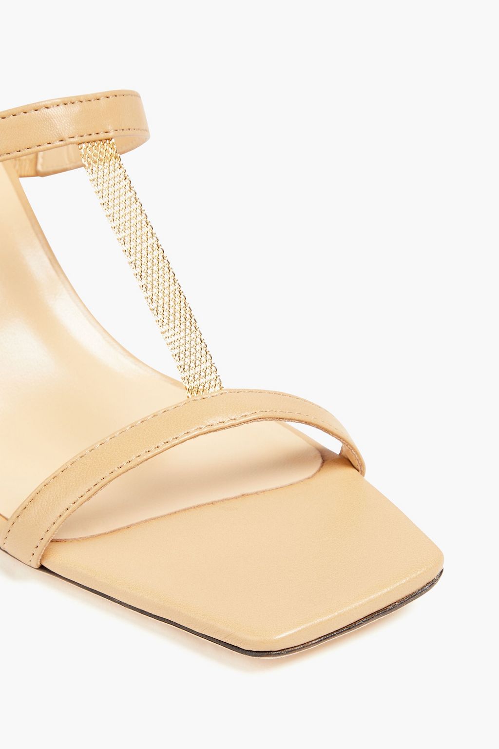 BY FAR Chloe embellished leather mules