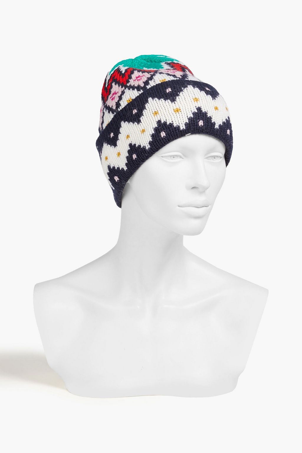 LA LIGNE Fair Isle wool beanie